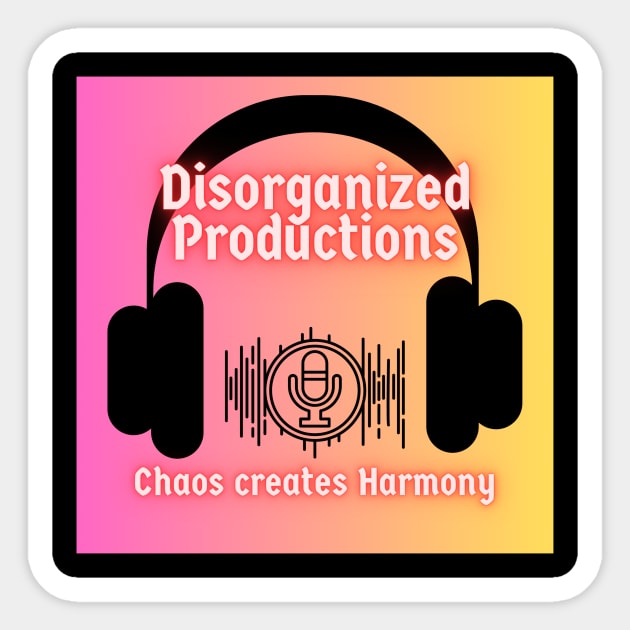 Podcast Logo Sticker by Disorganized Shop